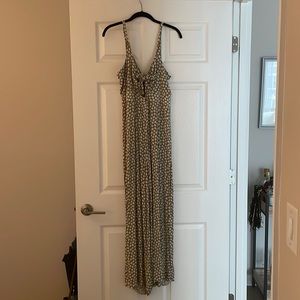 Green floral jumpsuit